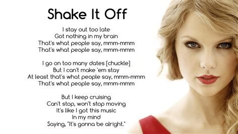 lyrics of taylor swift shake it off